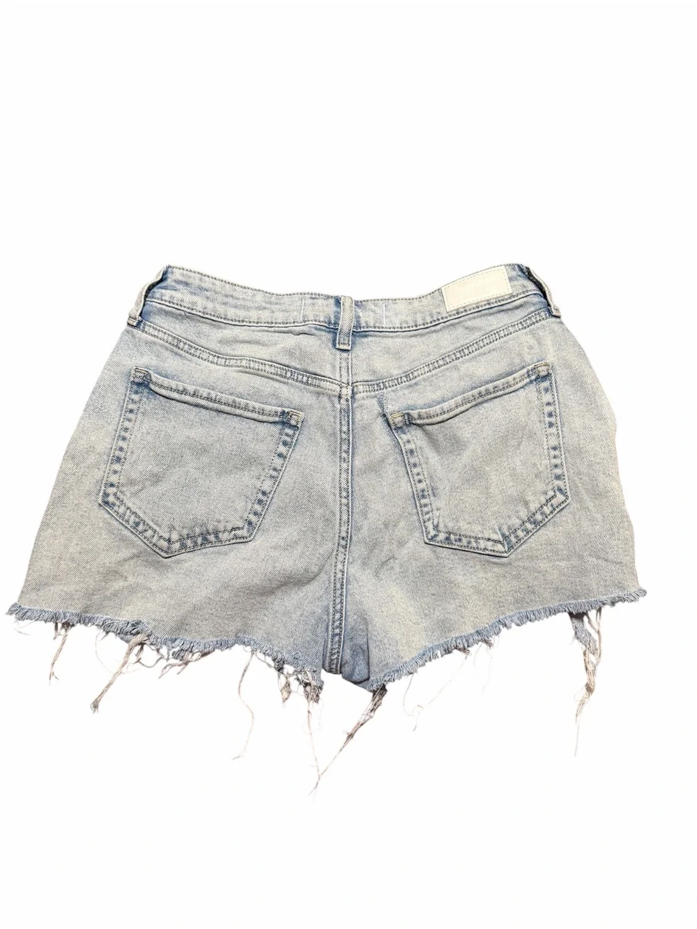Hollister Light Blue Distressed Denim Cutoff Shorts
